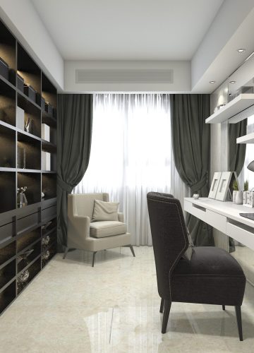 3d,Rendering,Modern,Luxury,Working,Room